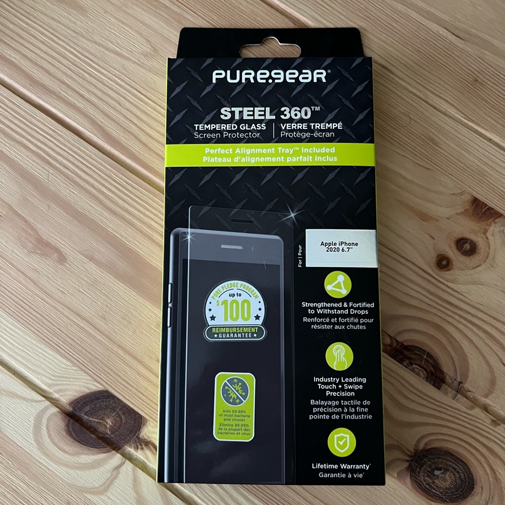 PureGear Steel 360 Tempered Glass Screen Protector
